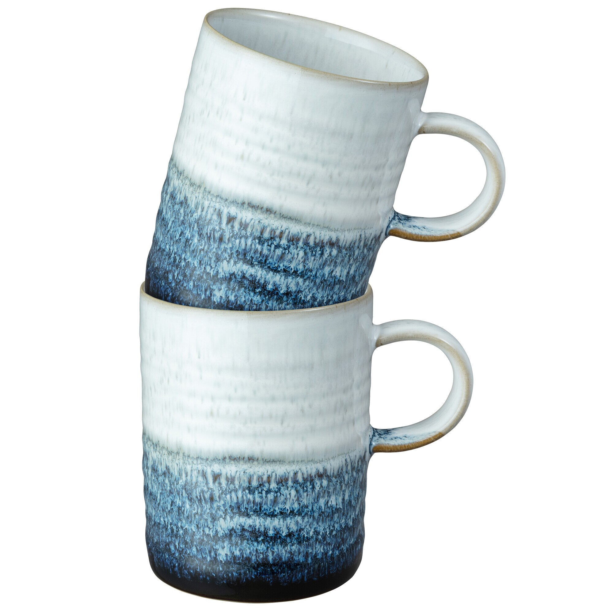 Product photograph of Denby Kiln Blue Set Of 2 Mugs from Denby Retail Ltd